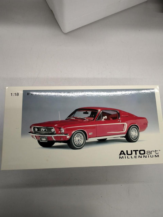 AUTOart 1/18 FORD MUSTANG GT (RED)– Used