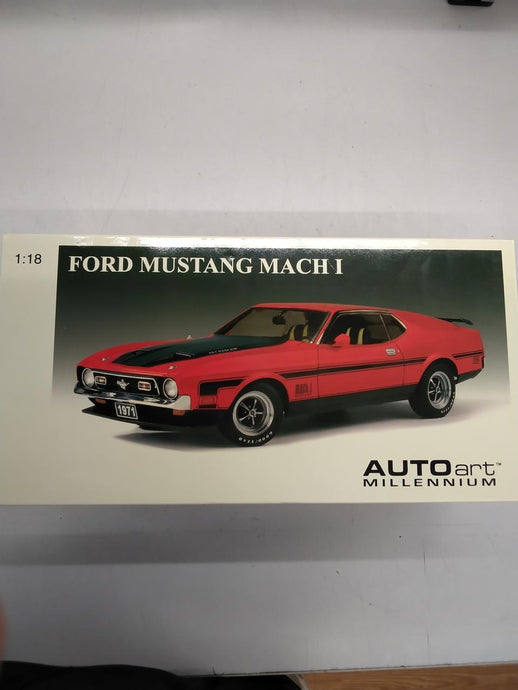 AUTOart 1/18 FORD MUSTANG MACH 1 FASTBACK (Red)– Used