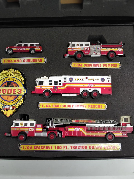 CODE 3 12821 F.D.N.Y. BATTALION 44 1/64 Scale Model– Used