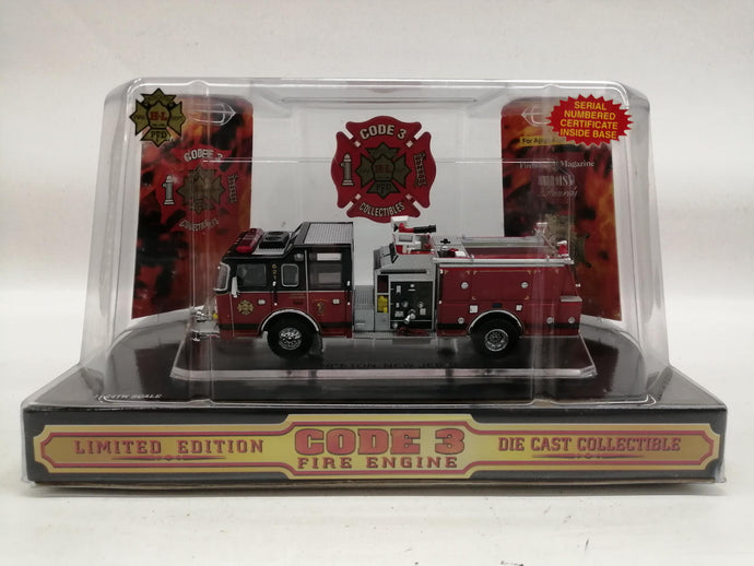 CODE 3 COLLECTIBLES PRINCETON, NEW JERSEY Fire Engine 1/64 Diecast Model– Used