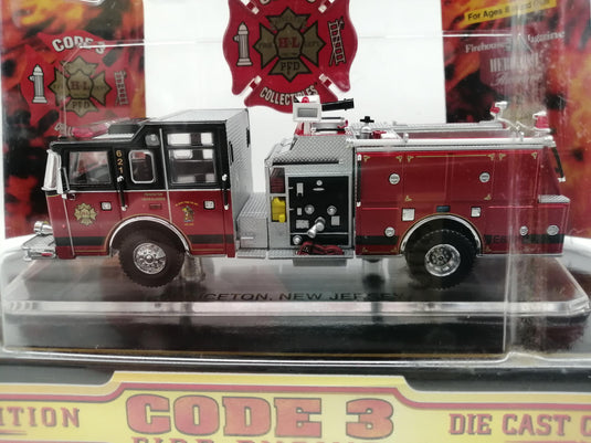 CODE 3 COLLECTIBLES PRINCETON, NEW JERSEY Fire Engine 1/64 Diecast Model– Used