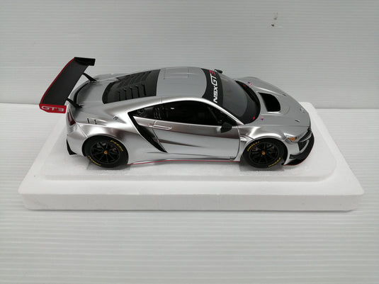 AUTOart HONDA NSX GT3 Silver 1/18 Scale Model Car– Used