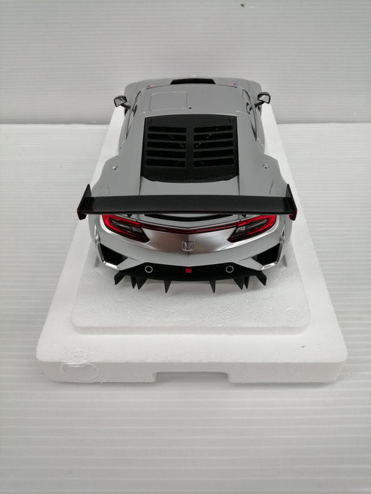 AUTOart HONDA NSX GT3 Silver 1/18 Scale Model Car– Used