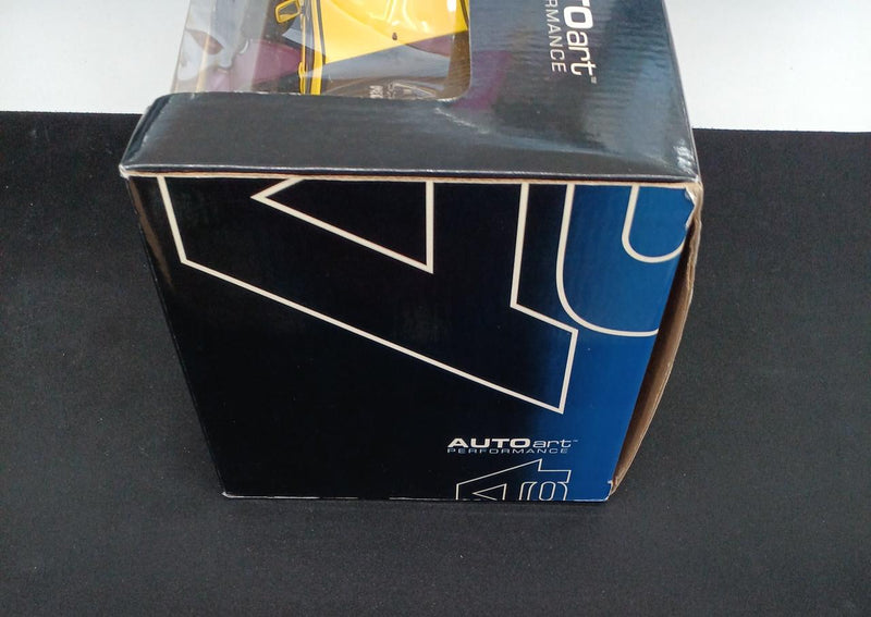 Load image into Gallery viewer, AUTOART Mitsubishi Lancer Evolution VII Yellow 1/18 Scale Car– Used
