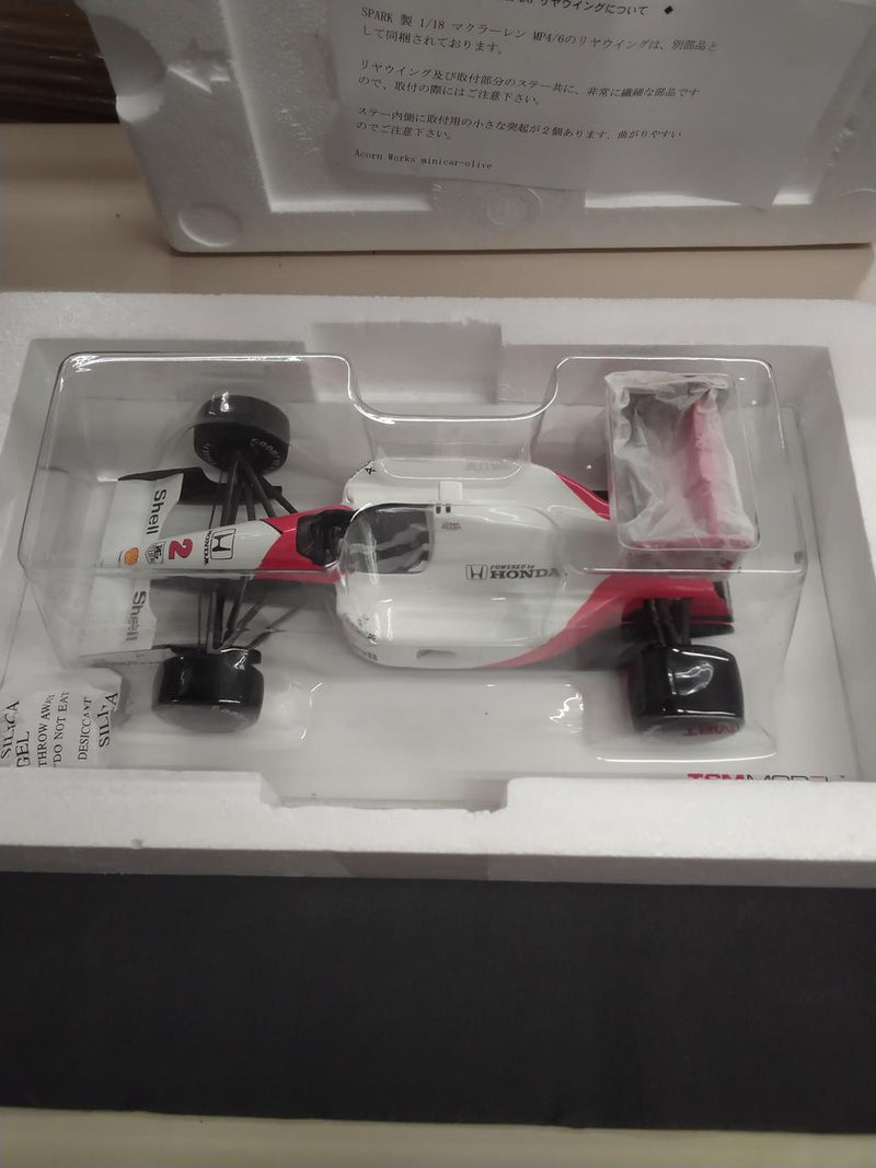 Cargue la imagen en el visor de la galería, TSM MODEL 1/18 McLaren MP4/6 1991 Japan GP Winner– Used

