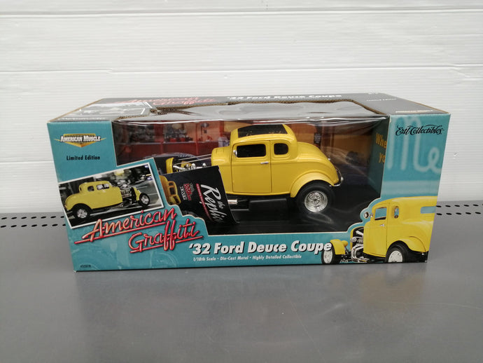 AMERICAN MUSCLE '32 FORD DEUCE COUPE 1/18 Scale Model Car– Used