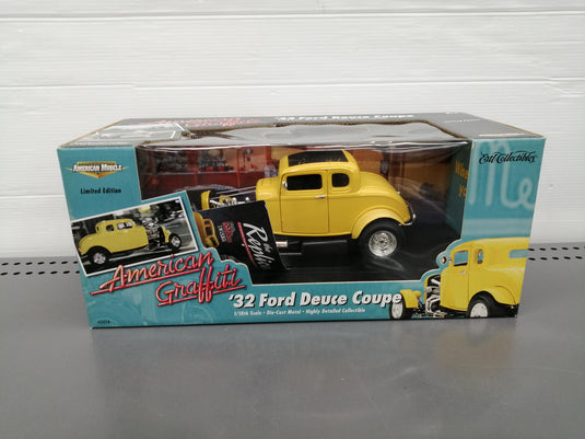 AMERICAN MUSCLE '32 FORD DEUCE COUPE 1/18 Scale Model Car– Used