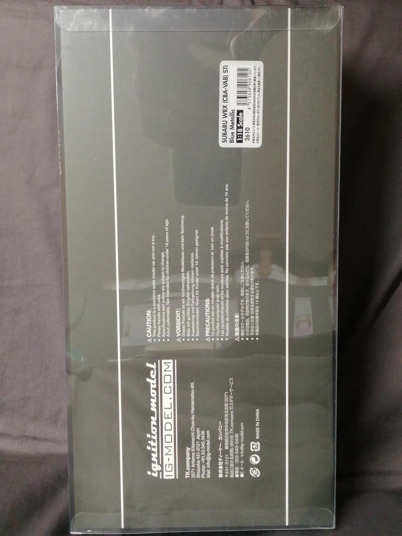 Carica immagine in Galleria Viewer, Ignition Model 1/18 Subaru WRX STI (CBA-VAB) Blue Metallic
