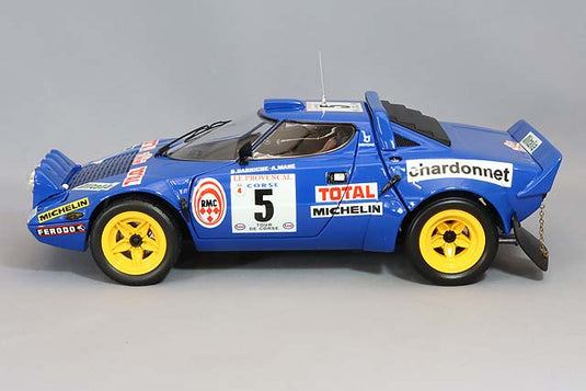 Kyosho 1/18 Lancia Stratos HF 1976 Tour de Corse Rally 2nd #5 B. Darniche / A. Mahé