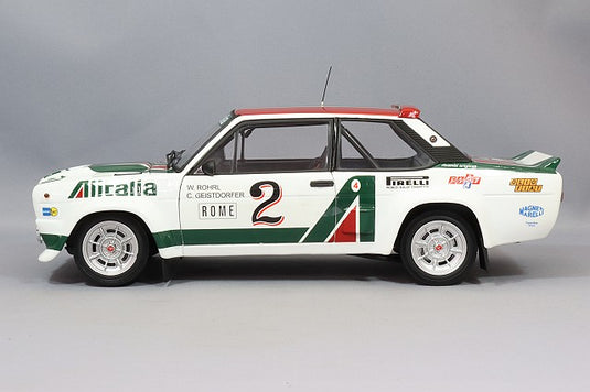 Kyosho 1/18 Fiat 131 Abarth 1978 Monte Carlo Rally 4th #2 W. Röhrl / C. Geistdörfer