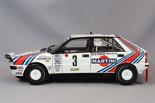 Kyosho 1/18 Lancia Delta HF 4WD 1988 Monte Carlo Rally Winner #3 B. Saby / J-F. Fauchille