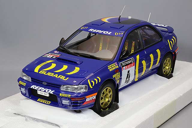 Kyosho 1/18 Subaru Impreza 1994 RAC Rally Winner #4 C. McRae / D. Ringer