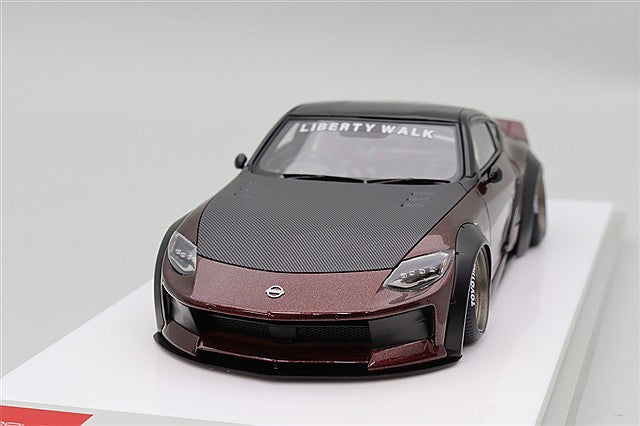 EIDOLON 1/43 LB-Nation Fairlady Z (RZ34) Burgundy / RS Watanabe 8-Spoke Wheels
