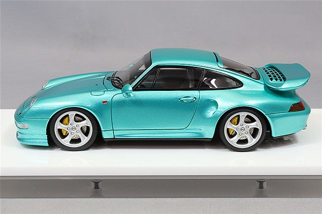 Cargue la imagen en el visor de la galería, VISION 1/43 Porsche 911 (993) Turbo S 1996 Ocean Jade Metallic

