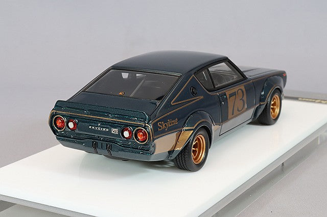Laden Sie das Bild in Galerie -Viewer, VISION 1/43 Nissan Skyline 2000 GT-R (KPGC10) Racing Concept 1972 Tokyo Motor Show Metallic Dark Green
