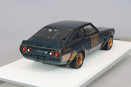 VISION 1/43 Nissan Skyline 2000 GT-R (KPGC10) Racing Concept 1972 Tokyo Motor Show Metallic Dark Green