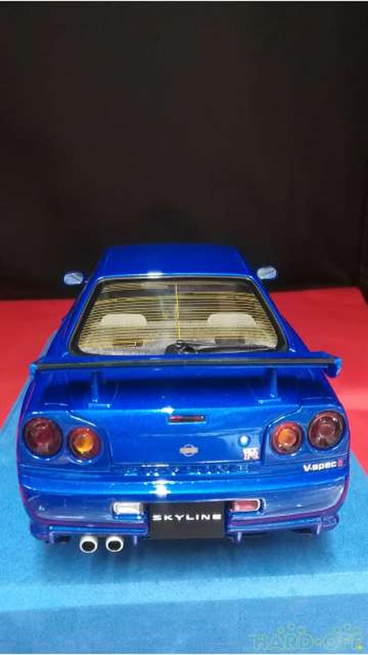 AUTOart 77335 Nissan Skyline GT-R (R34) V-SPEC II 1/18 Scale Car– Used