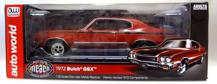 American Muscle 1/18 1972 Buick GSX Fire Red Diecast Model Car