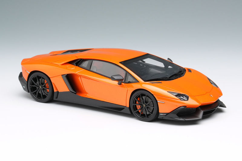Laden Sie das Bild in Galerie -Viewer, EIDOLON EM285L Lamborghini Aventador LP720-4 50°Anniversario 2013 Arancio Atlas Limited 60pcs Make Up 1/43 EM285L
