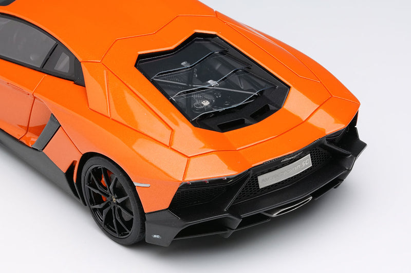 Laden Sie das Bild in Galerie -Viewer, EIDOLON EM285L Lamborghini Aventador LP720-4 50°Anniversario 2013 Arancio Atlas Limited 60pcs Make Up 1/43 EM285L
