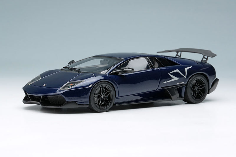 Chargez l&#39;image dans la visionneuse de la galerie, EIDOLON 1/43 EM336R Lamborghini Murcielago LP670-4 Super Veloce 2009 Blu Fontus Limited 50pcs
