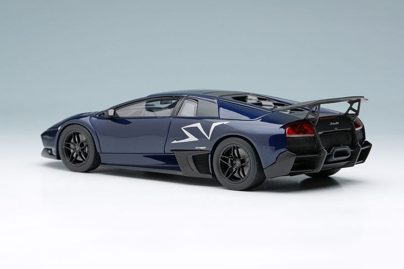 Chargez l&#39;image dans la visionneuse de la galerie, EIDOLON 1/43 EM336R Lamborghini Murcielago LP670-4 Super Veloce 2009 Blu Fontus Limited 50pcs
