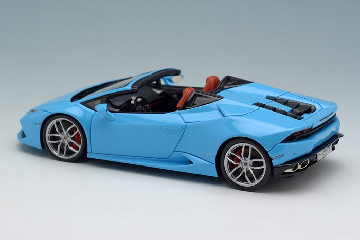 Laden Sie das Bild in Galerie -Viewer, EIDOLON EM342A1 Lamborghini Huracan LP610-4 Spider Pearl Light Blue Make Up 1/43 EM342A1
