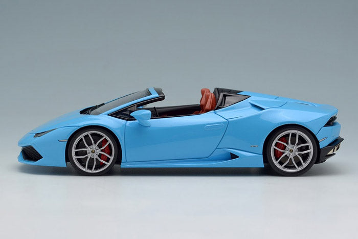 Laden Sie das Bild in Galerie -Viewer, EIDOLON EM342A1 Lamborghini Huracan LP610-4 Spider Pearl Light Blue Make Up 1/43 EM342A1
