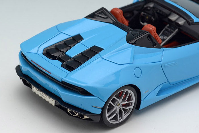 Laden Sie das Bild in Galerie -Viewer, EIDOLON EM342A1 Lamborghini Huracan LP610-4 Spider Pearl Light Blue Make Up 1/43 EM342A1
