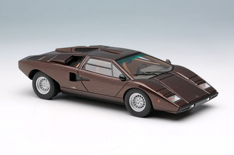Laden Sie das Bild in Galerie -Viewer, EIDOLON EM387K Lamborghini Countach LP400 1974 Luci del Bosco Limited 100pcs Make Up 1/43 EM387K
