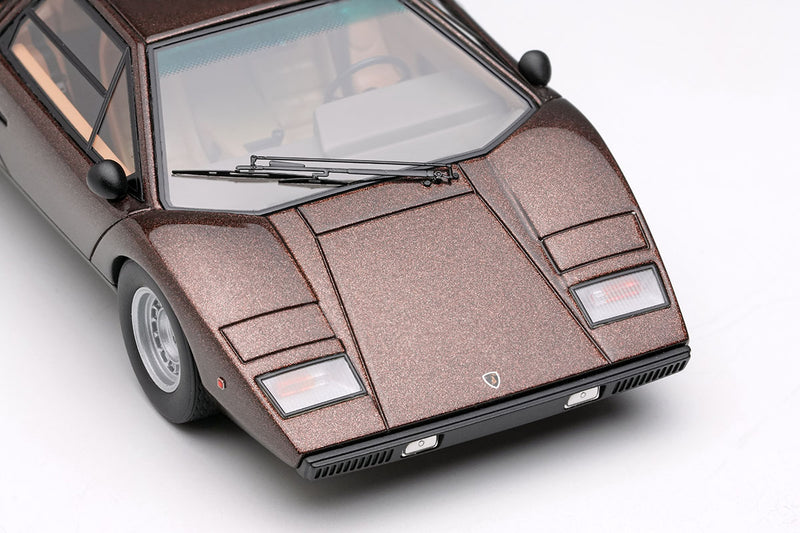 Laden Sie das Bild in Galerie -Viewer, EIDOLON EM387K Lamborghini Countach LP400 1974 Luci del Bosco Limited 100pcs Make Up 1/43 EM387K
