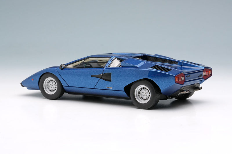 Laden Sie das Bild in Galerie -Viewer, EIDOLON EM387M Lamborghini Countach LP400 1974 Blu Notte Metallizzato Limited 80pcs Make Up 1/43 EM387M
