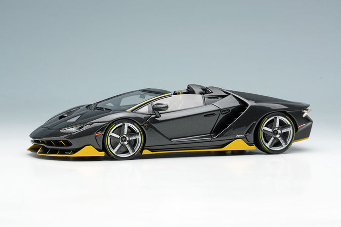 EIDOLON 1/43 EM406B Lamborghini Centenario Roadster LP770-4 2016 Visible Carbon / Yellow Limited 100pcs