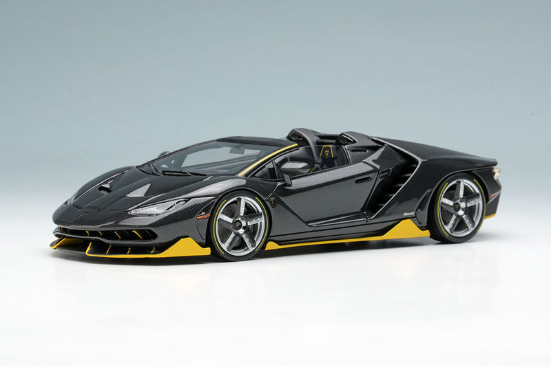 Load image into Gallery viewer, EIDOLON 1/43 EM406B Lamborghini Centenario Roadster LP770-4 2016 Visible Carbon / Yellow Limited 100pcs
