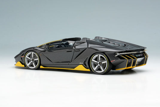 EIDOLON 1/43 EM406B Lamborghini Centenario Roadster LP770-4 2016 Visible Carbon / Yellow Limited 100pcs