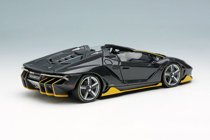 Laden Sie das Bild in Galerie -Viewer, EIDOLON 1/43 EM406B Lamborghini Centenario Roadster LP770-4 2016 Visible Carbon / Yellow Limited 100pcs
