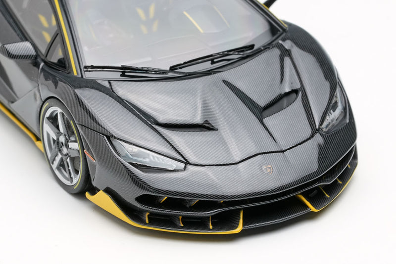 Chargez l&#39;image dans la visionneuse de la galerie, EIDOLON 1/43 EM406B Lamborghini Centenario Roadster LP770-4 2016 Visible Carbon / Yellow Limited 100pcs
