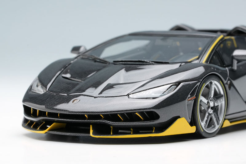 Chargez l&#39;image dans la visionneuse de la galerie, EIDOLON 1/43 EM406B Lamborghini Centenario Roadster LP770-4 2016 Visible Carbon / Yellow Limited 100pcs
