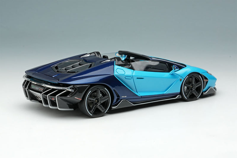 Cargue la imagen en el visor de la galería, EIDOLON 1/43 EM406C Lamborghini Centenario Roadster LP770-4 2016 Blu Cepheus / Blu Hera Limited 100pcs
