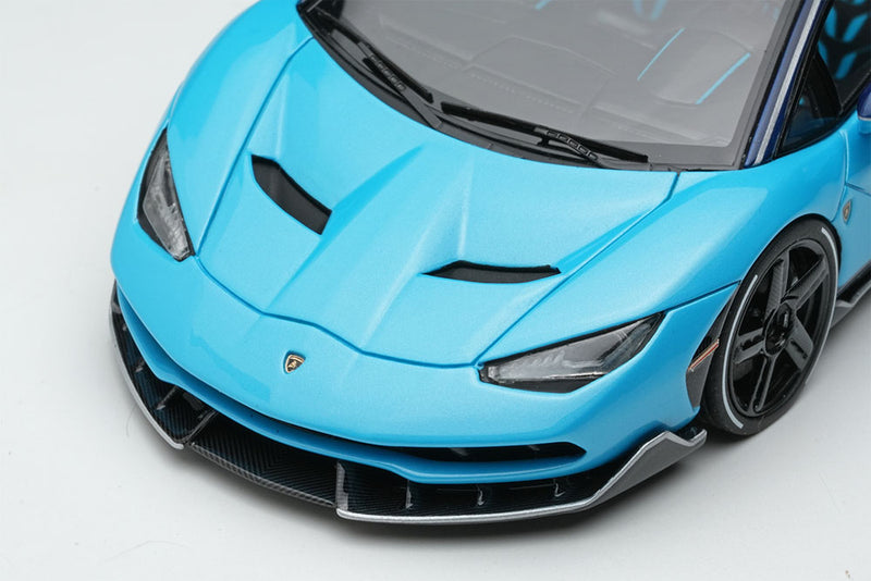 Cargue la imagen en el visor de la galería, EIDOLON 1/43 EM406C Lamborghini Centenario Roadster LP770-4 2016 Blu Cepheus / Blu Hera Limited 100pcs
