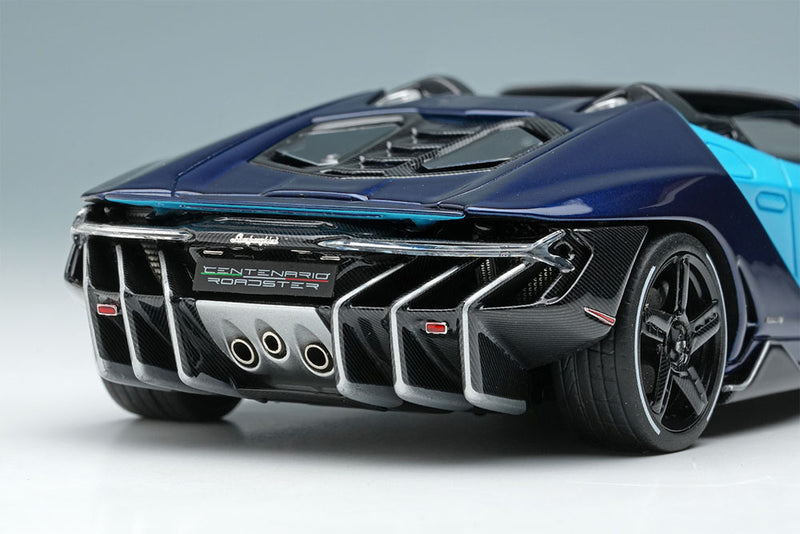 Cargue la imagen en el visor de la galería, EIDOLON 1/43 EM406C Lamborghini Centenario Roadster LP770-4 2016 Blu Cepheus / Blu Hera Limited 100pcs
