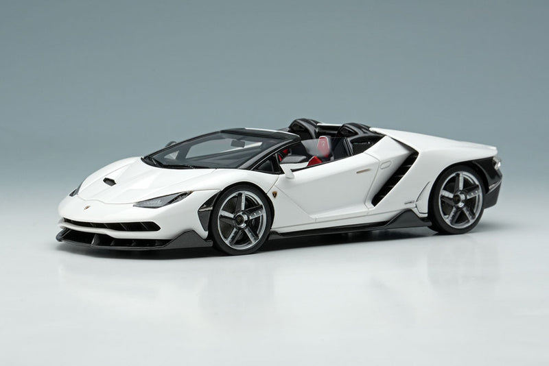 Cargue la imagen en el visor de la galería, EIDOLON 1/43 EM406D Lamborghini Centenario Roadster LP770-4 2016 Bianco Monocerus Limited 60pcs
