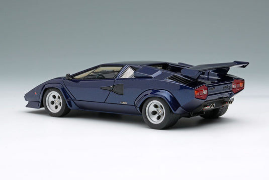 EIDOLON EM432J Lamborghini Countach LP400S 1980 with Rear Wing Blu Acapulco Limited 50pcs Make Up 1/43 EM432J