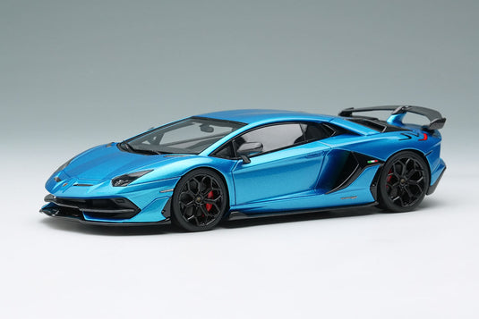 EIDOLON EM438M Lamborghini Aventador SVJ 2018 (Leirion Wheel) Blu Aegir (Carbon Package) Limited 80pcs Make Up 1/43 EM438M