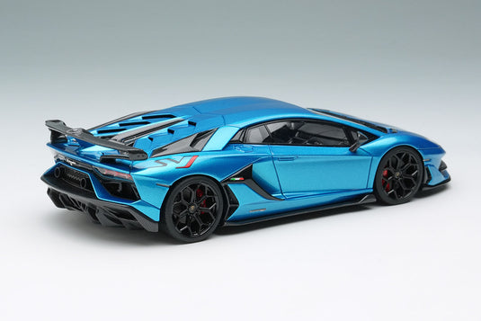 EIDOLON EM438M Lamborghini Aventador SVJ 2018 (Leirion Wheel) Blu Aegir (Carbon Package) Limited 80pcs Make Up 1/43 EM438M