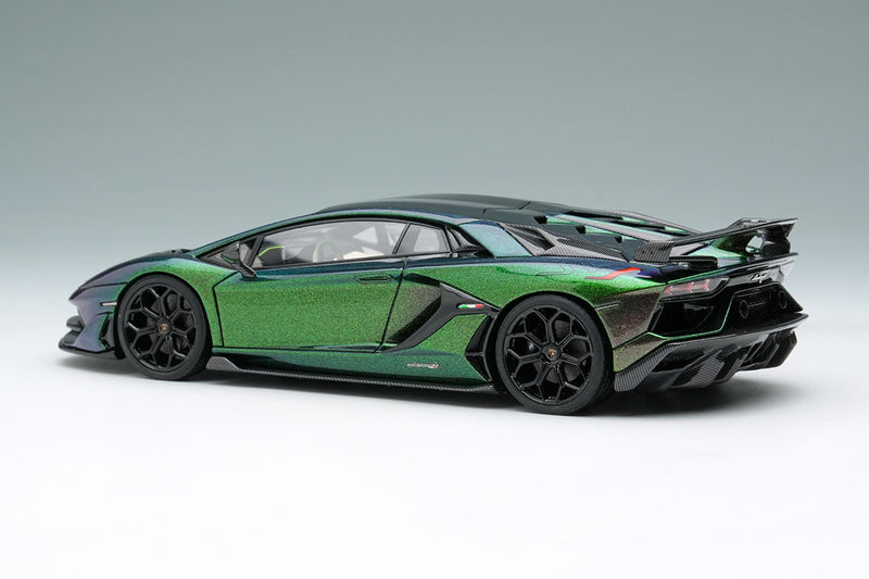 Laden Sie das Bild in Galerie -Viewer, EIDOLON EM438O Lamborghini Aventador SVJ 2018 (Leirion Wheel) Verde Agave Lucide (Carbon Package) Limited 80pcs Make Up 1/43 EM438O
