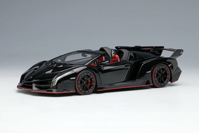 Load image into Gallery viewer, Lamborghini Veneno Roadster 2015 Black Limited 80pcs EIDOLON  1/43

