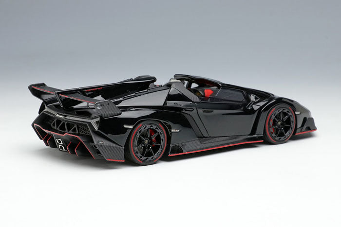 Load image into Gallery viewer, Lamborghini Veneno Roadster 2015 Black Limited 80pcs EIDOLON  1/43
