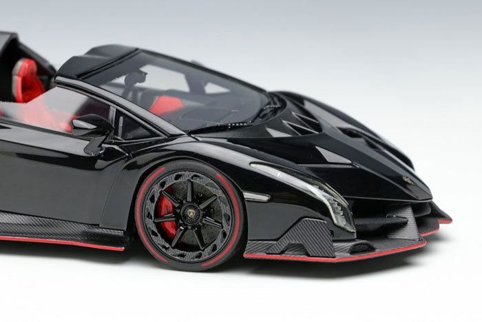Load image into Gallery viewer, Lamborghini Veneno Roadster 2015 Black Limited 80pcs EIDOLON  1/43
