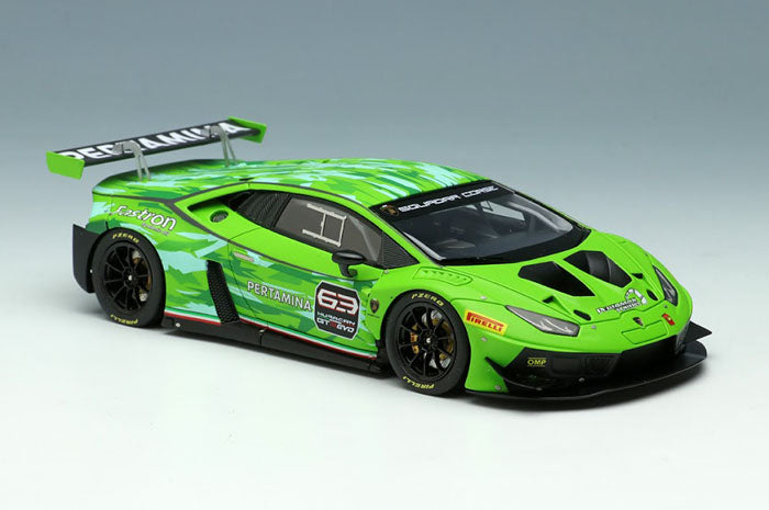 Laden Sie das Bild in Galerie -Viewer, EIDOLON EM469A Lamborghini Huracan GT3 EVO 2018 Matt Green /Camouflage (Presentation) Make Up 1/43 EM469A
